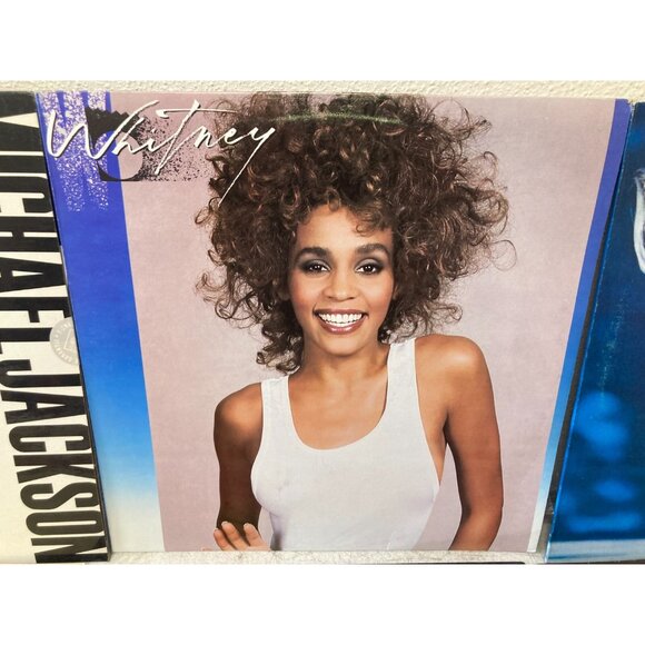 6Pcs Vinyl Records Whitney Houston, Bad by Michael Jackson, Madonna, Stevie Wand - Picture 6 of 14